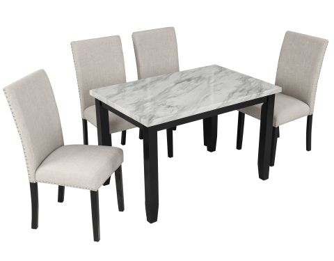 Marble Dining Table Set Chairs At Earl Sigala Blog for Marble Top Dining Table With Chairs Set